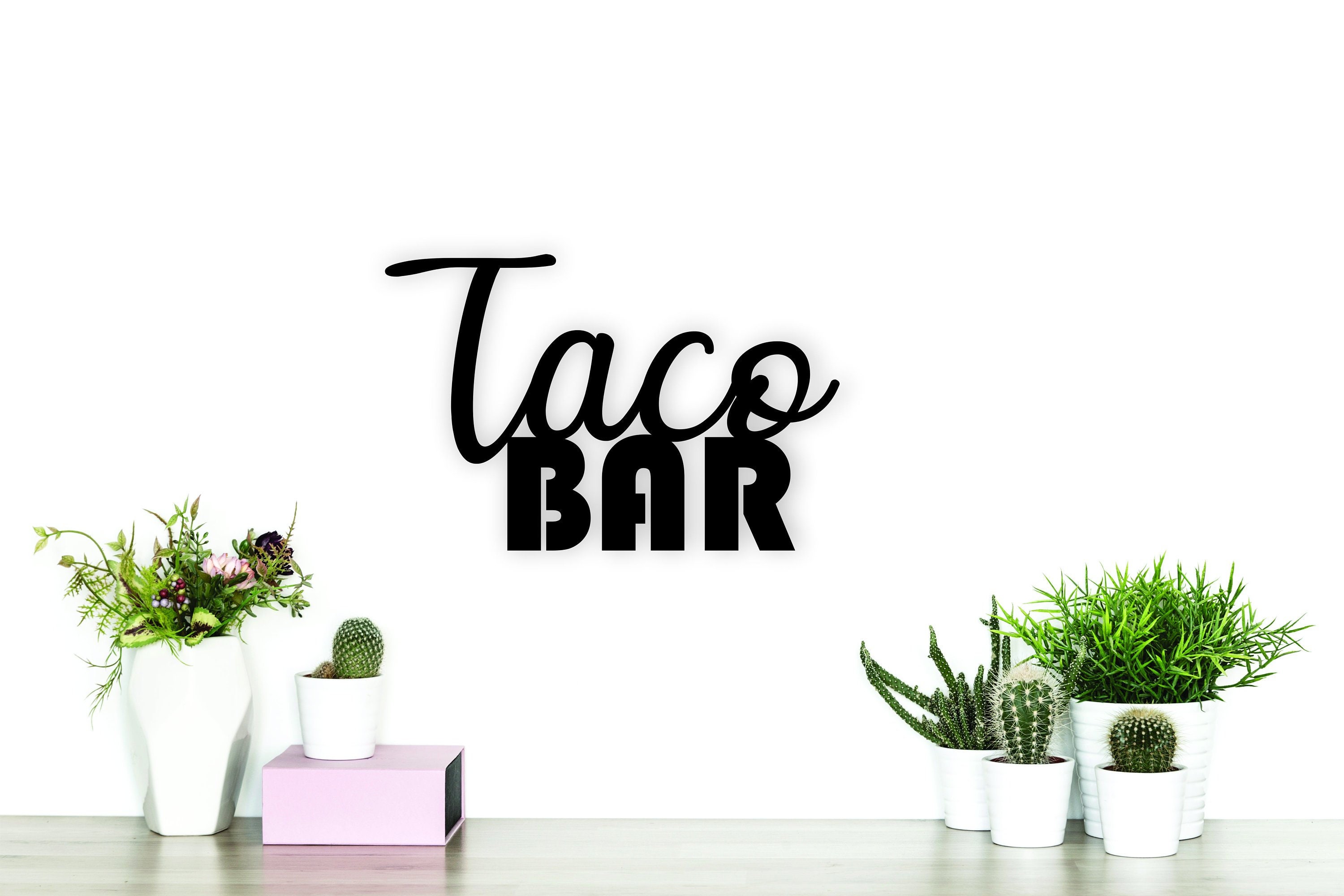 Taco Bar Wood Sign Party Decor Taco Party Decor Taco Birthday