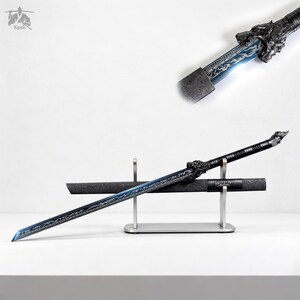Wolf King Tang Dao Saber – Heat-Blued Manganese Steel Display Sword