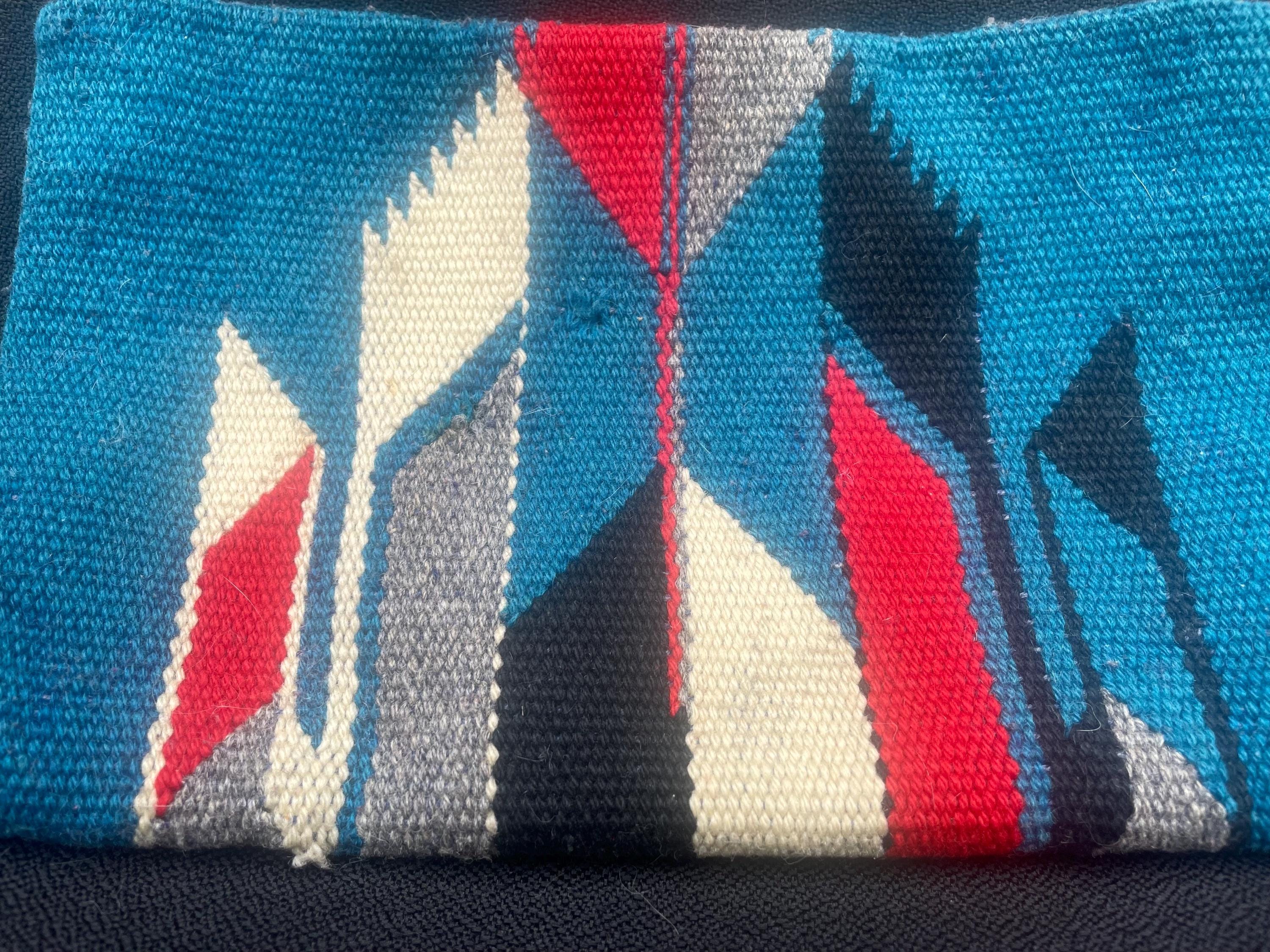 Vintage 1940s 1950s Blue Handwoven Chimayo Wool Purse - Etsy