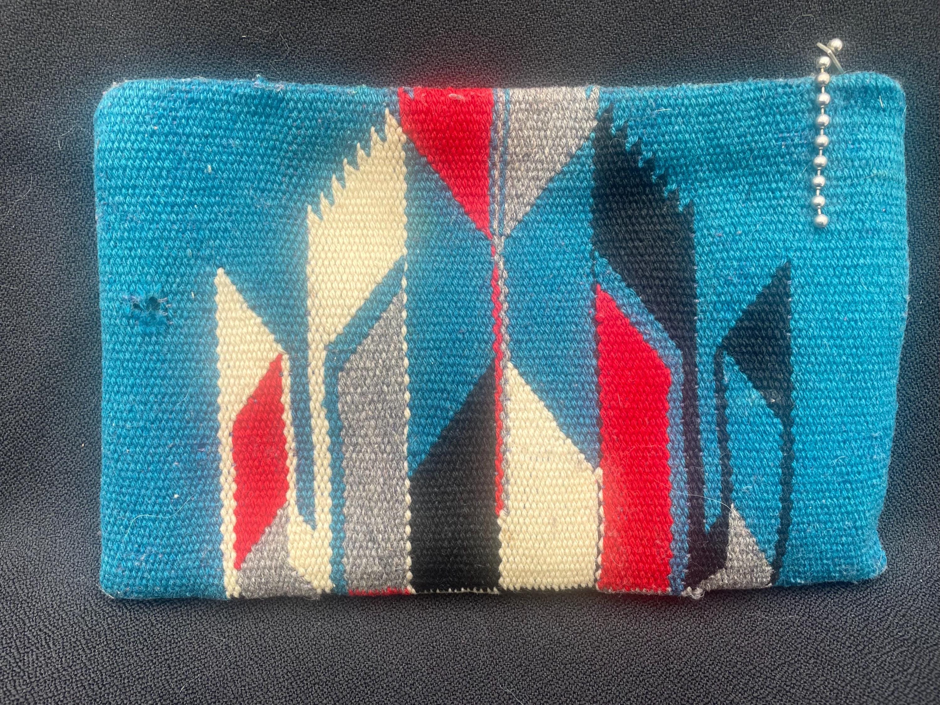 Vintage 1940s 1950s Blue Handwoven Chimayo Wool Purse - Etsy