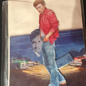 Lote de tarjetas de felicitación troqueladas vintage 3Dees de celebridades sin usar
