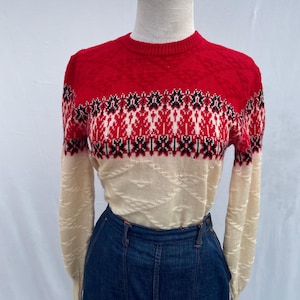 vintage 1940er 1950er urlaub strickpullover wolle pullover