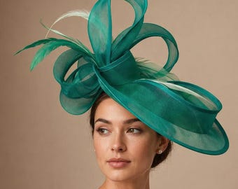 Elegant Fascinator for Derby Events, Wedding Guest Statement Headpiece Gift
