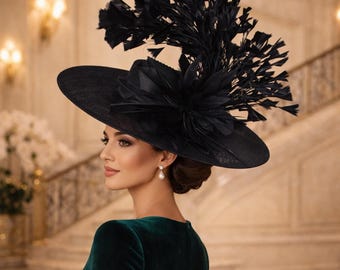 Women's Fascinator Tea Party Hat with Alligator Clip Church Kentucky Derby Hat