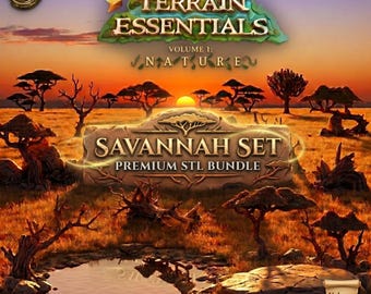 Savannah Terrain Set: STL Bundle for RPGs (Digital Download)