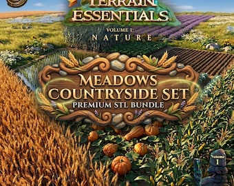 Meadows Countryside Terrain Set STL Bundle (Digital Download)