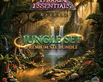 Jungle Terrain Set: STL Bundle for Tabletop RPGs (Digital Download)
