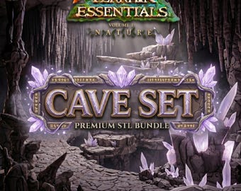 Cave Terrain STL Bundle: 3D Printable Dungeon Scenery (Digital Download)