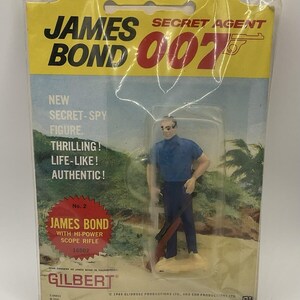 Vintage 1965 Gilbert James Bond 007 Action Figure No. 2 Sealed Thunderball 16502