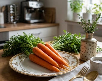 Paquete de 500 semillas de zanahoria, ideales para suelos sueltos o macetas profundas, raíces crujientes de color naranja, semillas de hortalizas fáciles de cultivar para principiantes.