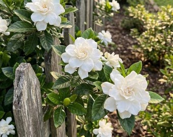 50 semillas de Gardenia Jasminoides / Elegantes flores perfumadas para espacios pequeños