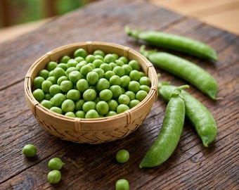 50 semillas de guisantes dulces para plantar, guisantes de vaina comestibles, snack crujiente de jardín, semillas de hortalizas para cultivar en casa, fáciles de cultivar.