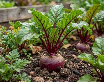 300 semillas de remolacha, semillas de hortalizas de raíz fáciles de cultivar, dulces y nutritivas, para ensaladas, encurtidos o asados.