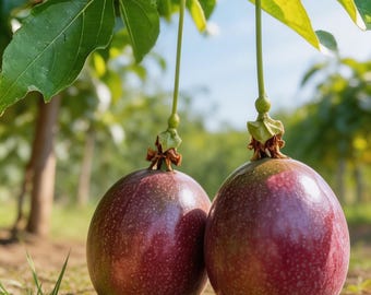 Semillas de planta de maracuyá, 50 unidades / Enredadera de rápido crecimiento para principiantes