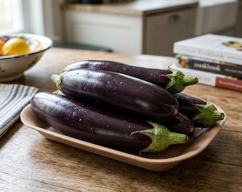 1000 semillas de berenjena para cultivar hortalizas comestibles en casa, ideales para huertos elevados y jardines exteriores.