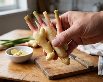 100 Ginger Root Pieces for Planting, Start Your Ginger Patch, Unique Gardening Project, From Kitchen to Garden, Fresh Harvest