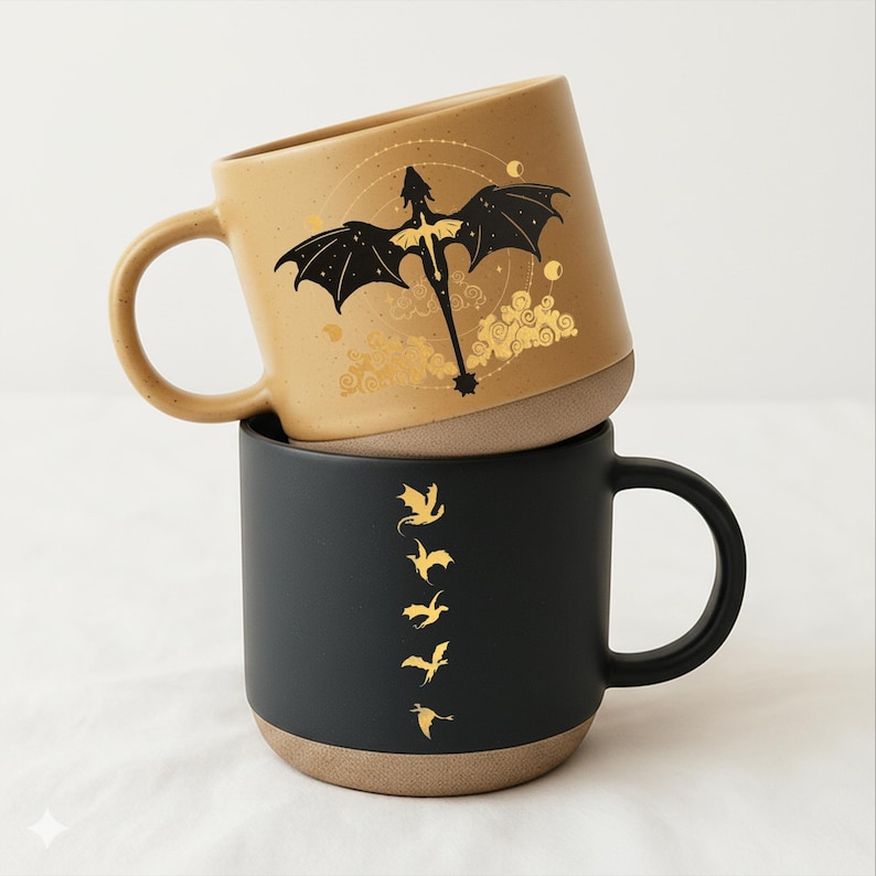 May include: A set of three ceramic mugs with a speckled, matte finish. The mugs are in shades of cream, light gray, and dark gray. Each mug has a simple, minimalist design, perfect for coffee or tea.