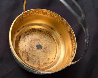 Silver Serving Basket