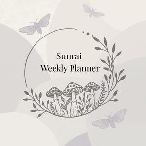 Sunrai Weekly Planner Kit: Mind Declutter, Daily Tasks, Self-Care (PDF Download or Print)
