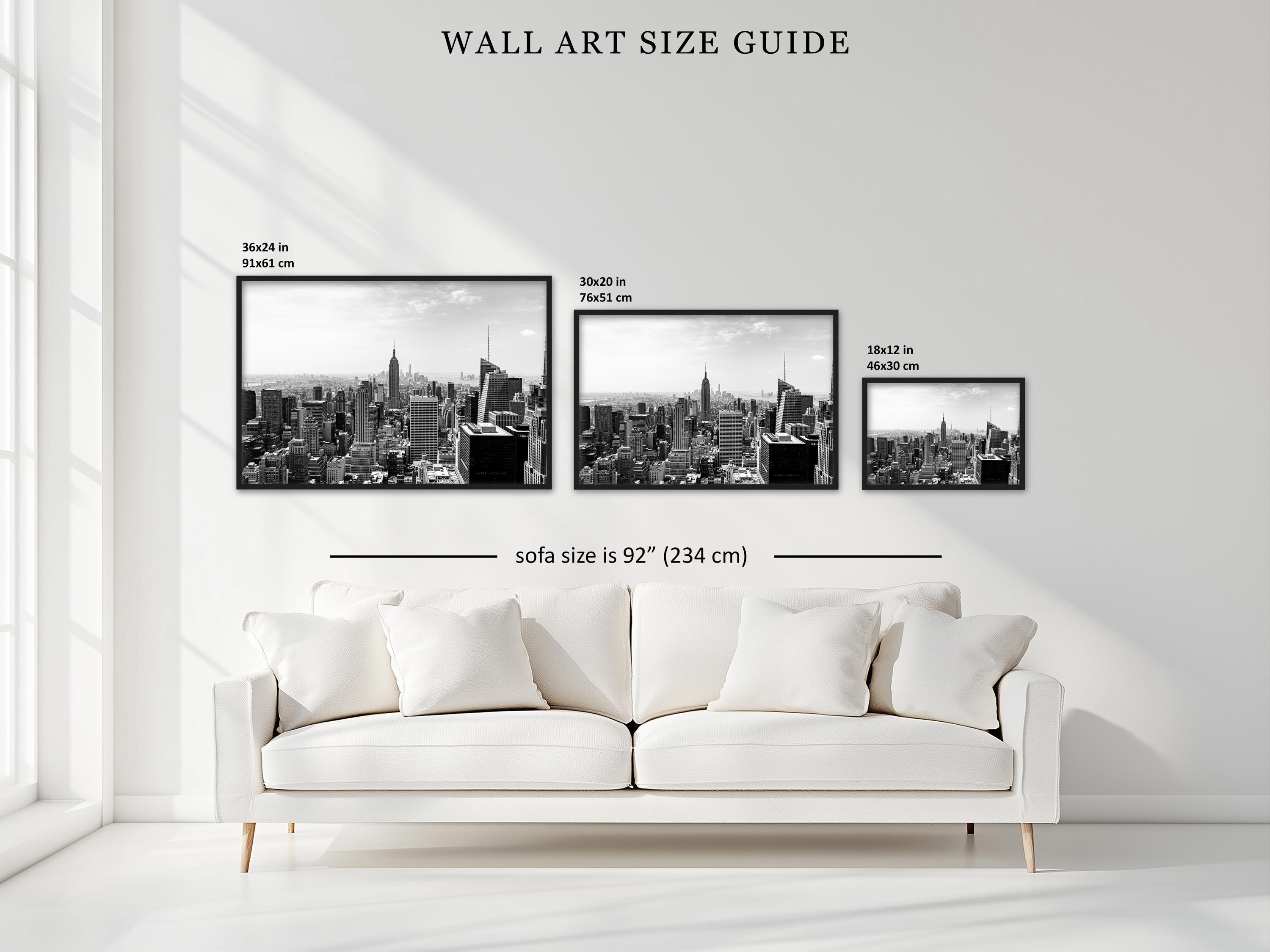 Black and White NYC Skyline Poster | Manhattan Wall Art | New York ...
