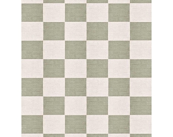Sage Green Checkered Kilim Rug, Handwoven Wool Area Rug, Olive Checkerboard Flatweave, Modern Boho Decor, Earthy Neutral 9x12 custom