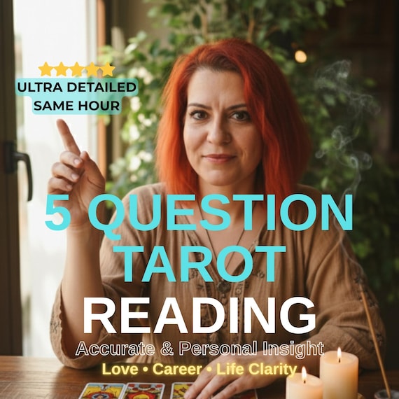 5 Question Tarot Reading | Love, Career, & Spiritual Insight