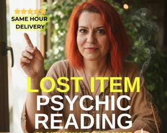 Lost Item Psychic Reading | Same Hour Clarity, Find Missing Object (Detailed PDF Available)