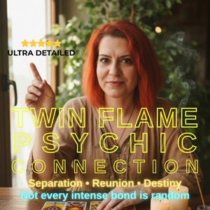 Lectura psíquica de llamas gemelas / Conexión y reencuentro del alma (PDF personalizado)