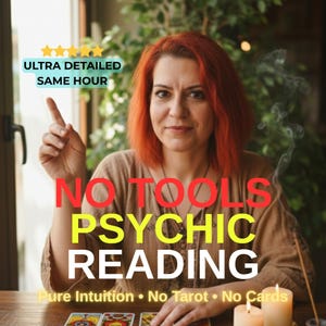No Tools Psychic Reading | Same Hour Intuitive Clairvoyant Insight | Love Career General Reading PDF image 1