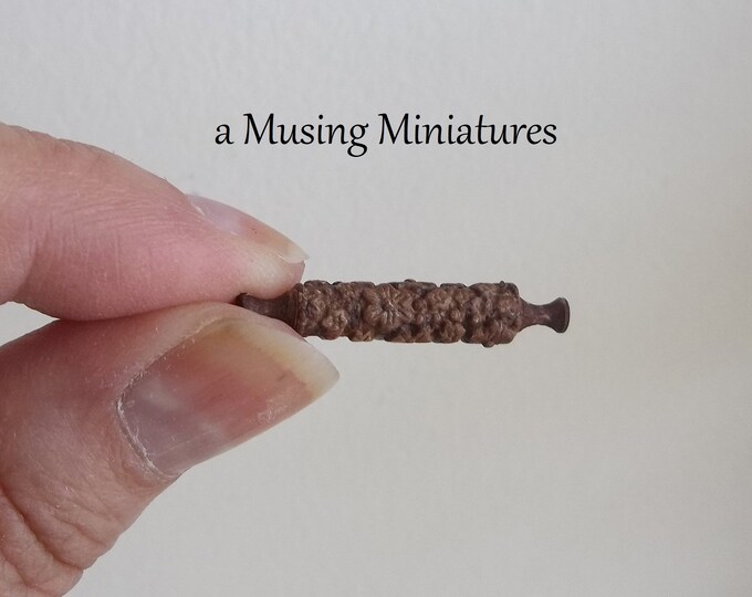 Embossed Flower Rolling Pin in 1:12 Scale for Dollhouse Miniature ...