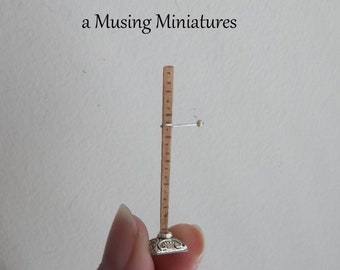 Miniature Hem Marker for 1:12 Scale Dollhouse Sewing or Tailor Shop