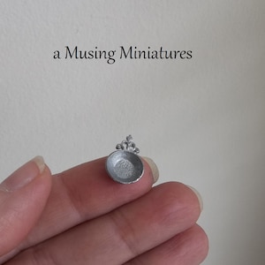 Miniature Porringer in 1:12 Scale for Medieval or Colonial Dollhouse
