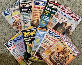 1996 Complete 12 Issue Nutshell News Magazine for Dollhouse Tutorials and Reference