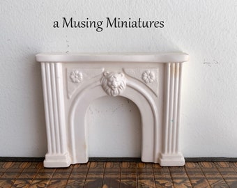 Only ONE Vintage Porcelain Fireplace for 1:12 Scale Dollhouse