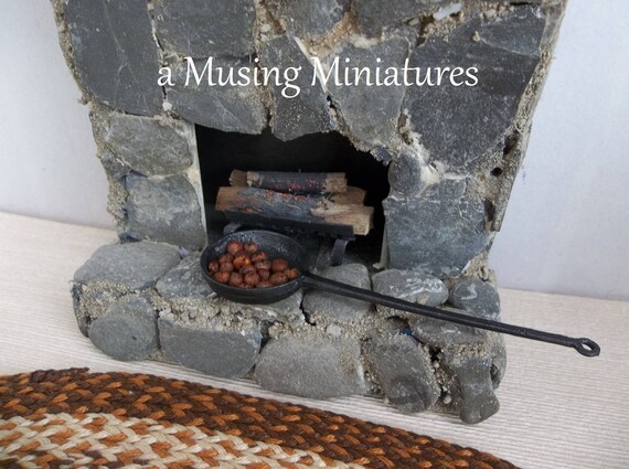 Roasting Chestnuts In 1 12 Scale For Dollhouse Miniature Etsy