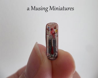 Miniature Weather Thermometer in 1:12 Scale for Dollhouse Kitchen or Porch
