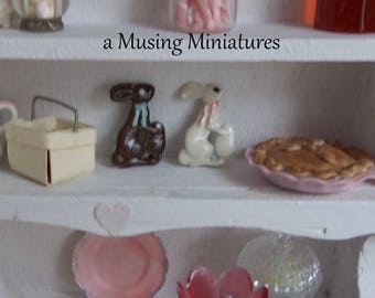 Tu ELECCIÓN Conejito de Chocolate en Escala 1:12 para Casa de Muñecas en Miniatura Canasta de Pascua o Tienda de Dulces