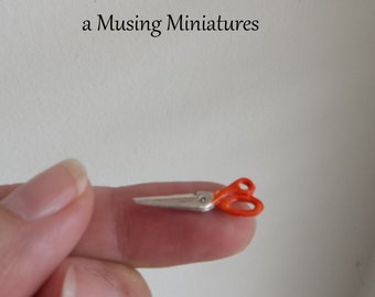 Your CHOICE Miniature Scissors Fabric Shears for 1:12 Scale Dollhouse Sewing Room or Tailor Shop