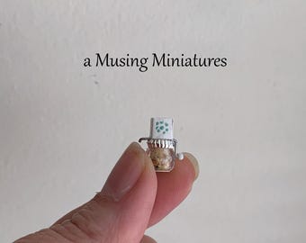 Miniature Nut Mill for 1:12 Scale Dollhouse Kitchen