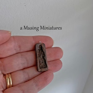 Miniature St Nicholas Cookie Mold for 1:12 Scale Dollhouse Bakery