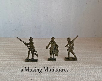 Miniature Pewter Soldiers by Colonial Craftsman for 1:12 Scale Dollhouse