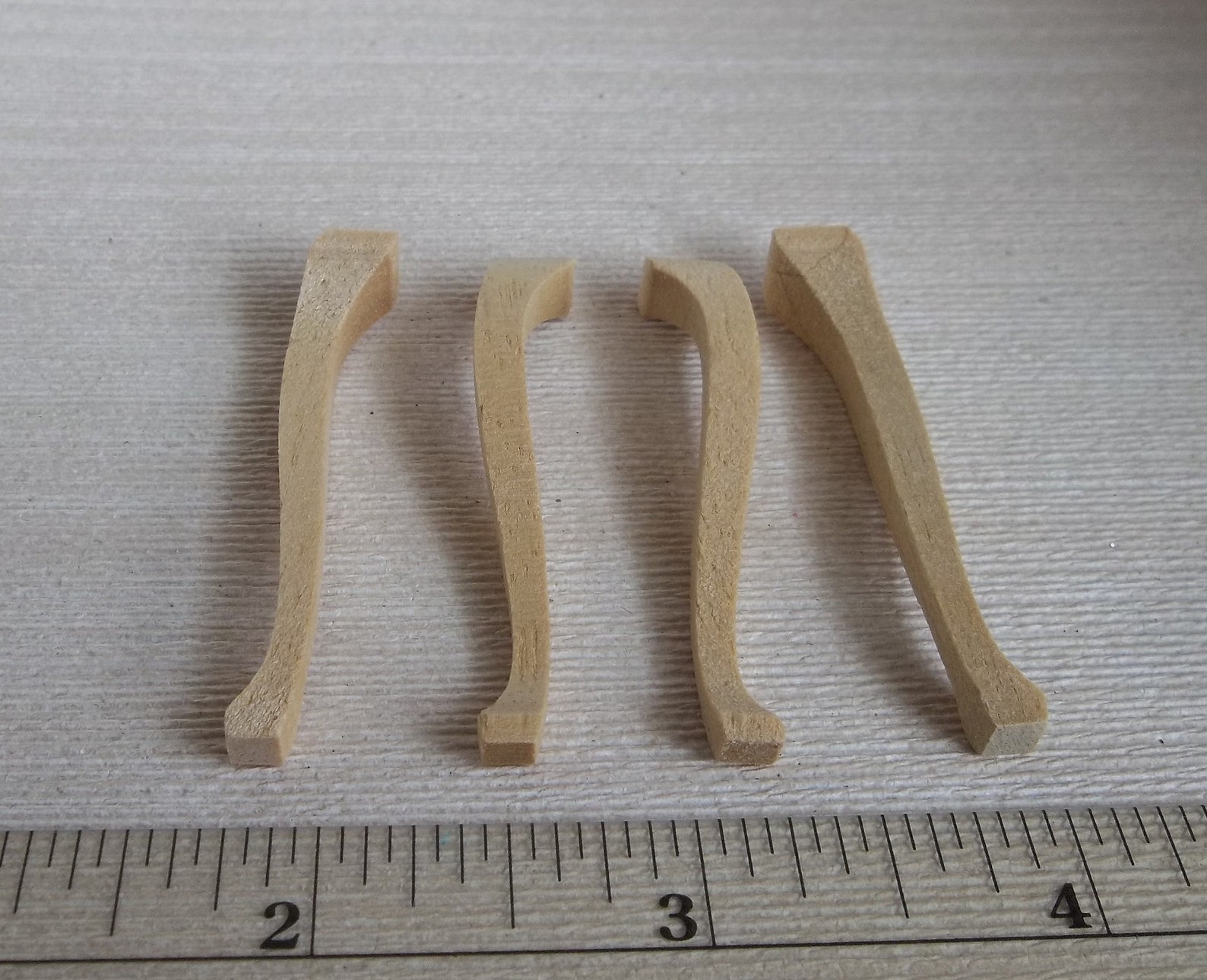 DIY Miniature Unfinished Wood Cabriole Leg Set of 4 in 112 Etsy