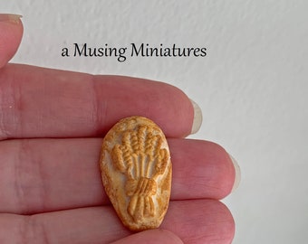 Miniature Harvest Wheat Bread for 1:12 Scale Gourmet Dollhouse Boulangerie Bakery