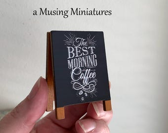 Ditt VAL Miniatyrkafébräda för dockhus i skala 1:12