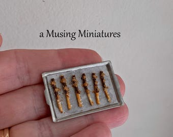 Miniature Pretzel Wands for 1:12 Scale Dollhouse Kitchen or Sweet Shop