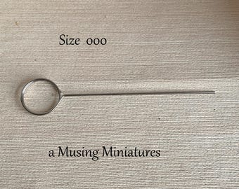 Metall Curling Stab Gr. 000 für Miniature Doll Perücken
