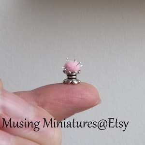 Your CHOICE Victorian Pincushion and Thimble for 1:12 Scale Dollhouse Sewing Roombox