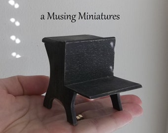 Miniature Old Salem School Desk for 1:12 Scale Dollhouse Witch