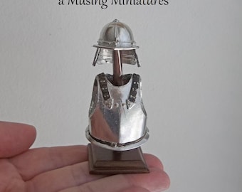 Your CHOICE Miniature Display Armor for 1:12 Scale Dollhouse Gentlemans Study Museum or Antique Shop