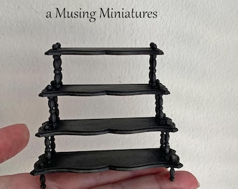 Miniature Etagere Server for 1:12 Scale Gothic Victorian Dollhouse